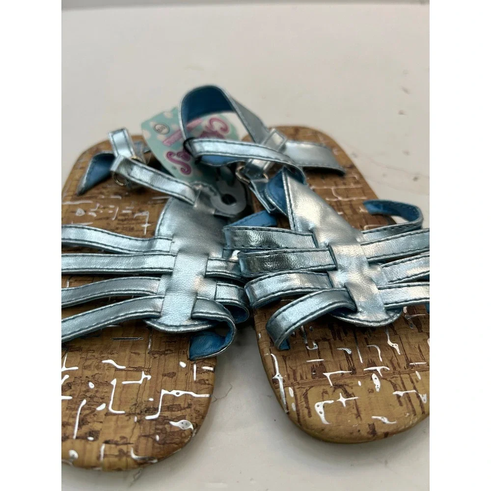 Gina Group Gladiator Sandals Toddler 11/12 Metallic Blue ZTT-7002/A